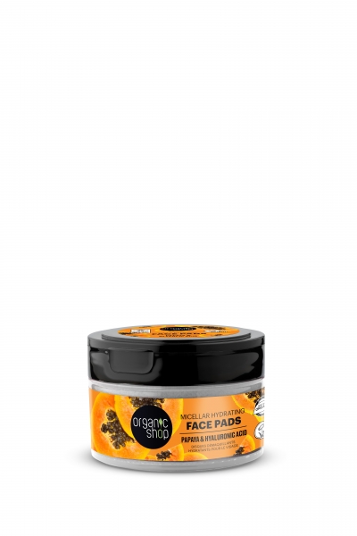 Discos faciales micelares hidratantes, 20 pcs, Organic Shop