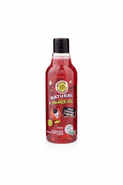 Natürliches Duschgel mit Bio-Guaraná und Basilikumsamen 250 ml, Skin Super Good