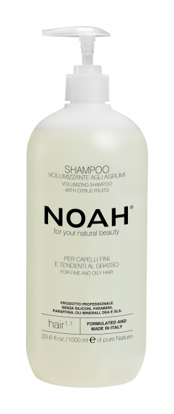 Champú voluminizador con cítricos, (1.1) 1000 ml, Noah