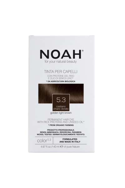 Tinte capilar castaño dorado, (5.3) 140 ml, Noah