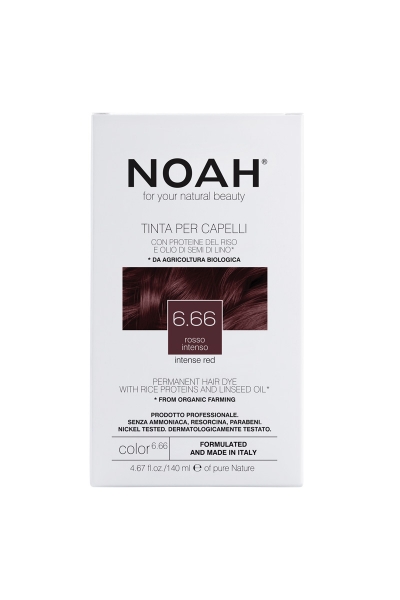 Tinte capilar castaño rojizo oscuro, (6.6) 140 ml, Noah