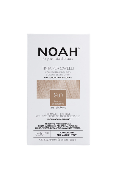 Tinte capilar rubio muy claro, (9.0) 140 ml, Noah