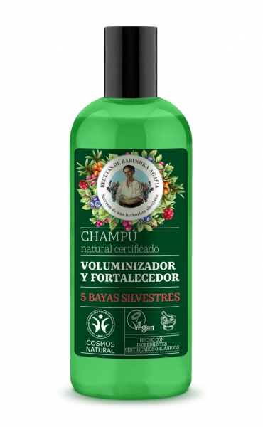 Green champú volumen y fortalecimiento 260 ml, Agafia