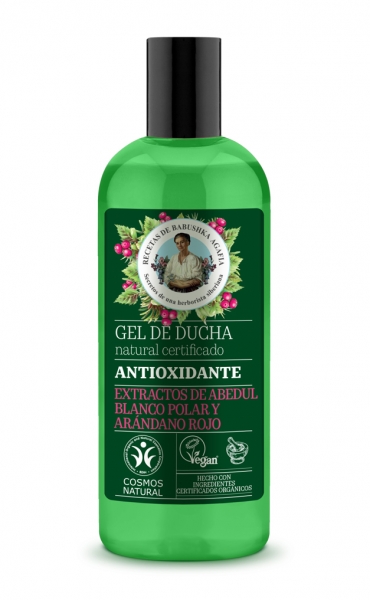Green shower gel antioxidante 260 ml, Agafia