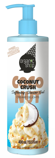 Ice gel de ducha suavizante «helado de coco» 400 ml, Organic Shop