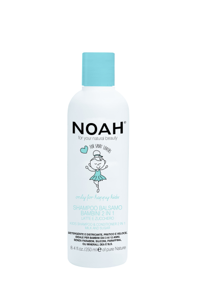 Kids champú y acondicionador 2 en 1 250 ml, Noah