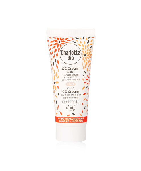 Cc cream light 6 en 1 - anti-edad - piel seca 30 ml, Charlotte Bio